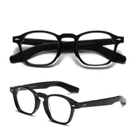 Lunettes rétro de luxe design avec logo personnalisé et monture épaisse en acétate échantillon de monture de lunettes Optica à motif solide