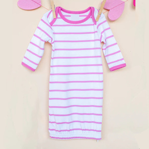 Barboteuses personnalisées combinaison d'escalade bébé chemise de nuit une pièce, vêtements de maison, sacs de couchage bébé coton - Product Image 3