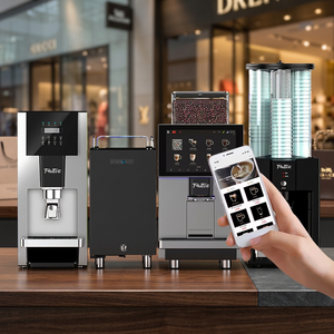 เครื่องชงกาแฟเอสเพรสโซเชิงพาณิชย์ ปรับแต่งเครื่องดื่มได้ พร้อมเครื่องบดกาแฟแบบกรวยในตัว หน้าจอขนาดใหญ่ เหมาะสำหรับร้านกาแฟ เครื่องชงกาแฟออลอินวัน - Product Image 3