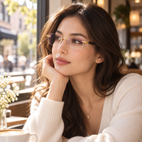 Lunettes audio intelligentes sans monture, verres anti-lumière bleue, traduction en temps réel, assistant vocal, BT6.0, 25g
