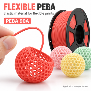 Filament d'imprimante 3D flexible PEBA 90A 1,75 mm 0,8 kg, élastomère léger à rebond élevé pour ballons de basketball sans air - Product Image 1