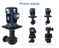 Pompe centrifuge verticale monophasée en ligne, en fonte, pour système d'alimentation de chaudière industrielle, installation de refroidissement CVC