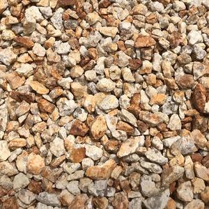 Petit granit dur 6-15mm pierre concassée de gravier blanc jaune de rouille de Kouga pour le jardin - Product Image 2