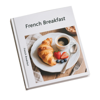 Vente en gros de livres de recettes et livres de recettes imprimés sur mesure Tailles A5/B5/A4 Restaurant Hôtel Menus alimentaires Reliure à couverture rigide Recyclé parfait