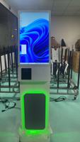 Terminal de kiosque en libre-service Android WUXIN 21,5/27 pouces |   Écran tactile Full HD avec lecteur de code QR et imprimante de reçus 80 mm pour le commerce de détail