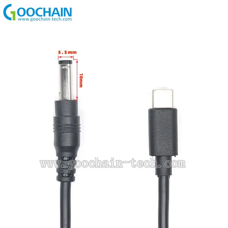 Usb Charging Cable USB Type C 3.1 Male To DC Male 5521 5525mm Connector 20V 15V 9V 5V PD Charging Cable