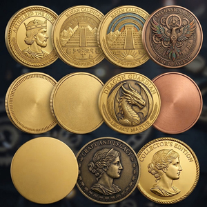 Monedas/Fichas de Imitación Antigua Personalizadas Baratas en Gris y Marrón - Product Image 1