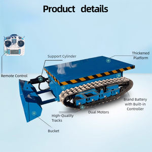 รถขนสินค้าแบบแบนมีรีโมทคอนโทรลไฟฟ้าสำหรับใช้ในบ้าน - Product Image 4