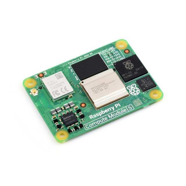 Raspberry Pi Compute Module 5 CM5 Cortex A76 BCM2712 Computing Module Core Board Options for RAM / EMMC/ Wireless