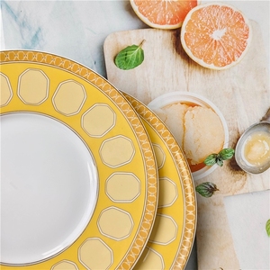 European Luxury Yellow Bone China Eco-Friendly <b>Tea</b> <b>Set</b> with Coffee Cup and Saucer for Home Use and Wedding Gifts - Product Image 6