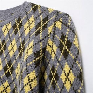 Suéteres Femininos 2024: Nova Moda Casual, Jaqueta de Tricô com Diamantes, Blusas de Tricô, Roupas de Outono para Mulheres - Product Image 6