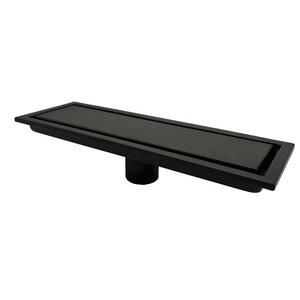 Drain <span class=keywords><strong>de</strong></span> <span class=keywords><strong>douche</strong></span> linéaire invisible dissimulé anti-odeur en métal <span class=keywords><strong>de</strong></span> 300*100 mm, insert <span class=keywords><strong>de</strong></span> carrelage pour salle <span class=keywords><strong>de</strong></span> bain d'hôtel - Product Image 4