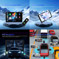 Autoradio Android Podofo 9''/10'' 6+128G 8 cœurs 360 °   CarPlay sans fil panoramique, Android Auto, GPS/WiFi/HiFi, vente en gros