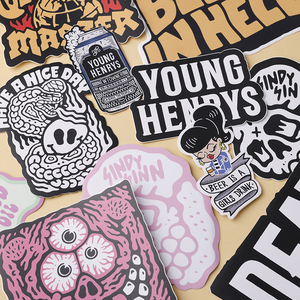 Yüksek kalite özel Logo çıkartması kendinden yapışkanlı dijital baskı su geçirmez Pvc vinil nokta Uv yükseltilmiş kalıp kesim etiket çıkartmaları - Product Image 6