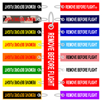 Porte-clés brodé double face RED Kit REMOVE BEFORE FLIGHT, logo personnalisé, souvenir pilote, cadeau pour exposition d'aviation