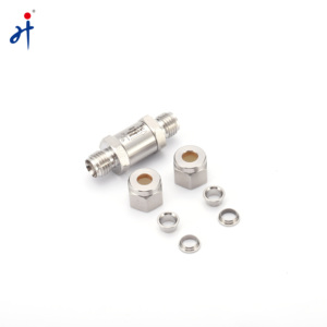 Hongji Supplier Kombi-Verbindungs stücke Edelstahl-Rückschlag ventil mit Doppel rohr 1/4"