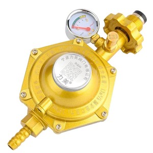 Vanne de réduction de pression GPL Limei non réglable pour cuisinière à gaz basse pression avec manomètre, certifiée norme nationale - Product Image 1