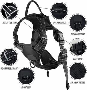 Harnais pour grand chien sans traction avec poignée pour l'entraînement, confortable, sûr, sans étranglement, harnais réglable - Product Image 4