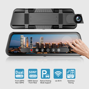 Calidad Premium 1080P Stream vehículo DVR espejo pantalla Dash Cam cámara frontal y trasera para coches cámara grabadora de vídeo - Product Image 2