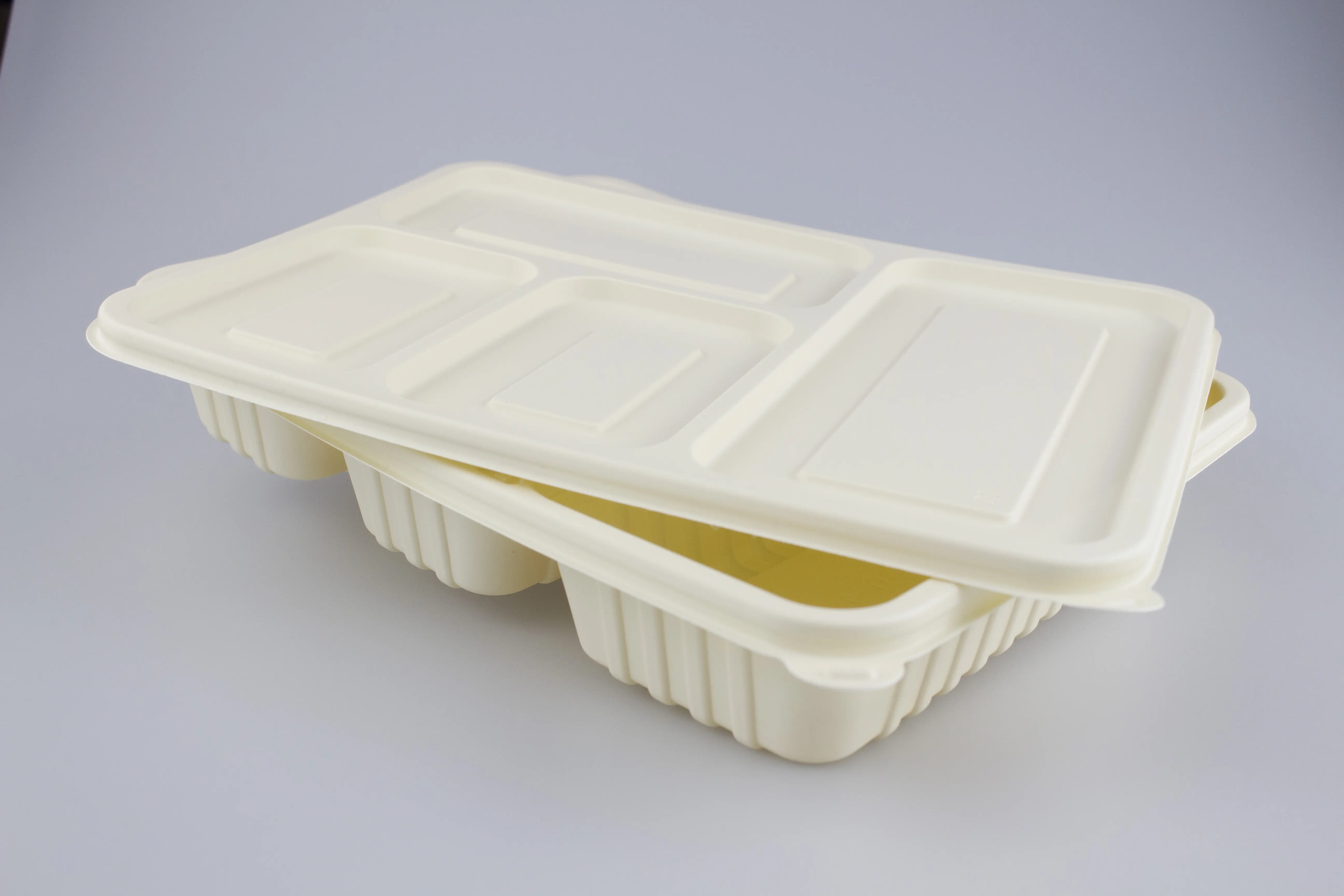 กล่องใส่อาหารแบบใช้แล้วทิ้งกล่องใส่อาหารกลางวันแบบสั่งทำกล่องใส่แป้งข้าวโพด