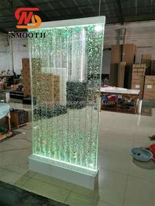 Fontaine murale à bulles d'intérieur lisse, lumières LED changeantes, murs d'eau pour la décoration de mariage - Product Image 4