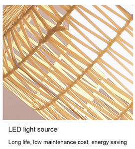 Lampada da Giardino Solare in Rattan per Esterni, Lampadina LED IP65 Impermeabile, Illuminazione Decorativa Vintage Ecologica - Product Image 4