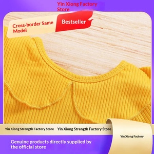 Top alla moda per bambina in velluto a coste lavorato all'uncinetto con motivo girasole e pelliccia di coniglio, per <span class=keywords><strong>Capodanno</strong></span> e estate - Luoyi - Product Image 5
