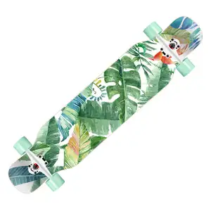 Factory Outlet Logotipo personalizado Alta calidad Adolescentes Tablas largas Papan Panjang Longboarding Skateboard para adultos