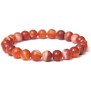 8mm joyería <span class=keywords><strong>de</strong></span> piedras preciosas <span class=keywords><strong>piedra</strong></span> Natural cristal ágata amatista Cornelian pulsera elástica curación Reiki pulsera para Mujeres Hombres - Product Image 3
