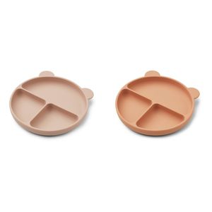 New Custom <b>Bear</b> Silicone Plates, Custom <b>Cute</b> Silicone Baby Plate Design 3 in 1 Silicone Plate - Product Image 1