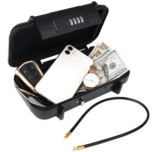 Portable Safe Box Combination KeyBox Security Case for Smartphones, Passports, Credit Cards Safe for Car, Home