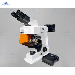 생물학적 현미경 4X/10X/40X/100 스마트 실험실 삼안 생물학적 역 형광 디지털 현미경 - Product Image 5