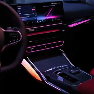 Pour BMW Série 3, Série 2/3/4, i3 G20 G22 G80 G82 (2019-2025) – Nouvelles moulures intérieures en cristal avec éclairage d'ambiance pour console centrale - Product Image 6