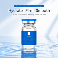 Sérum DRHG au collagène recombinant de type III, hydratant, raffermissant, éclaircissant, ampoule légère hydratante à l'hyaluronate de sodium, 5 ml x 10 flacons