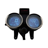 Instrumen sepeda Motor Digital Speedometer sepeda Motor, tampilan aksesori Motor Suzuki GN-style cruiser Tachometer