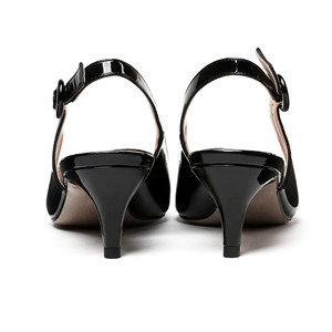 Alta qualità donna estate Kitten <span class=keywords><strong>tacco</strong></span> <span class=keywords><strong>basso</strong></span> sandali comodi a punta chiusa cinturino alla caviglia da donna <span class=keywords><strong>scarpe</strong></span> eleganti per feste grossista - Product Image 4