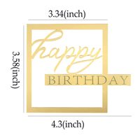 Gold Silber Happy Anniversary Cake Topper Hochzeitstag Acryl Cake Topper Happy Anniversary Party Dekorieren Lieferungen
