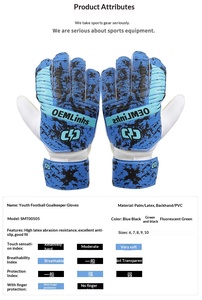 <span class=keywords><strong>Guantes</strong></span> <span class=keywords><strong>de</strong></span> <span class=keywords><strong>Portero</strong></span> <span class=keywords><strong>de</strong></span> Goma Unisex, Equipo <span class=keywords><strong>de</strong></span> Protección para Adultos, Niños, Estudiantes <span class=keywords><strong>de</strong></span> Primaria, Antideslizantes, Entrenamiento Profesional - Product Image 6