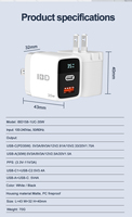 Cargador de Pared USB-C PD GaN de 20W/35W/40W con Logotipo OEM de Fábrica IBD para Teléfonos Móviles, Doble Puerto USB Tipo C, Enchufe EU/US/UK, OTP