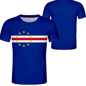 CAPE VERDE Printed T Shirts for Men Flag Design Men's Clothing T-shirt Plus Size Wholesale Casual Men T Shirt High Quality