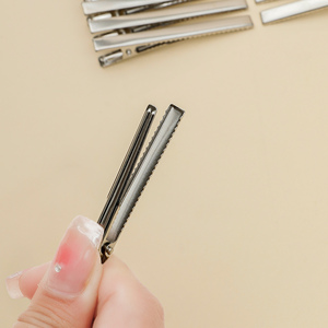 200pcs <strong>Silver</strong> Gold Slim Alligator Hair <strong>Clip</strong> 6cm Prong Hairpin Wholesale Barrettes for Kids DIY Grip Headwear Crafts - Product Image 3