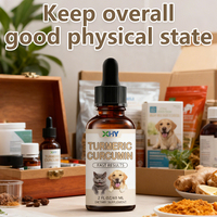 Complément alimentaire pour chien : Gouttes de Curcuma et Curcumine pour le soutien articulaire, extrait de Curcuma et Curcumine pour chien