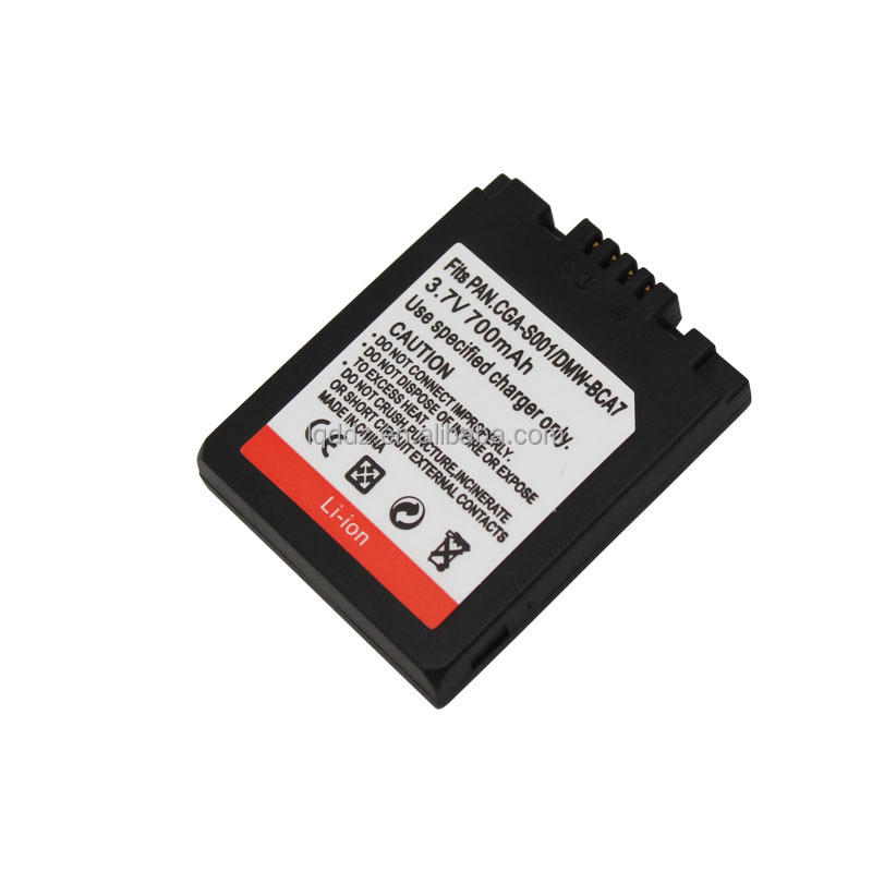 700mAh Camera Battery CGA-S001 S001 DMW-BCA7 BCA7 for Pana-sonic DMC-F1 FX1 FX5 Digital Batteries
