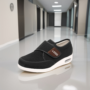Fabrika tedarikçisi özel Anti kayma diyabetik ayakkabı mikrofiber Mesh yastık Sneakers diyabet için ortopedik diyabetik ayakkabı