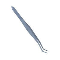 Pince dentaire industrielle haut de gamme en acier inoxydable, finition soignée, forceps courbés, pinces dentaires angulaires dentelées, ensemble d'instruments