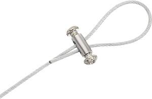 Abrazaderas de <span class=keywords><strong>cable</strong></span> de acero inoxidable Agujeros dobles Clip de accesorios de cuerda de bloqueo de alambre con tornillos para <span class=keywords><strong>cable</strong></span> - Product Image 5