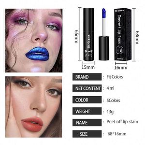 Remise Bleu Peel-off Tache Imperméable Durable Glaçure Mat Rester Base Couleur Lèvres Teinter Tear Off Liquide Rouge À Lèvres - Product Image 6