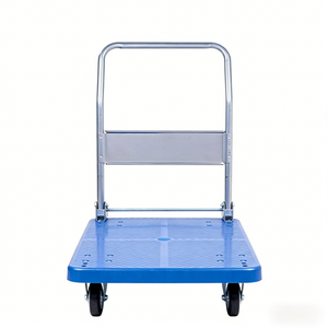 Carros de Transporte de Cuatro Ruedas de Alta Resistencia, Carretilla de Plataforma Plegable para Carros de Mano, Carretillas para Uso Industrial, Embalaje de Almacén - Product Image 2