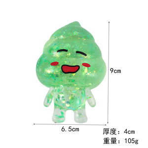 ของเล่นบีบรูปอึใสวิบวับ ทรายไหล บรรเทาความเครียด - Product Image 4