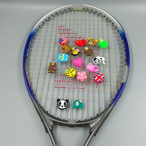 Custom Logo Rubber Embossed Cartoon <strong>Tennis</strong> <strong>Racket</strong> Vibration <strong>Dampener</strong> <strong>Tennis</strong> Racquet Anti Shock Absorber <strong>Dampener</strong> - Product Image 5